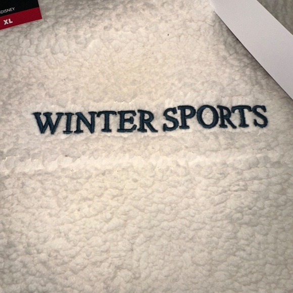 sney Mickey Mouse Sherpa Quarter Zip Fleece Pullover Cozy Winter - Picture 3 of 6